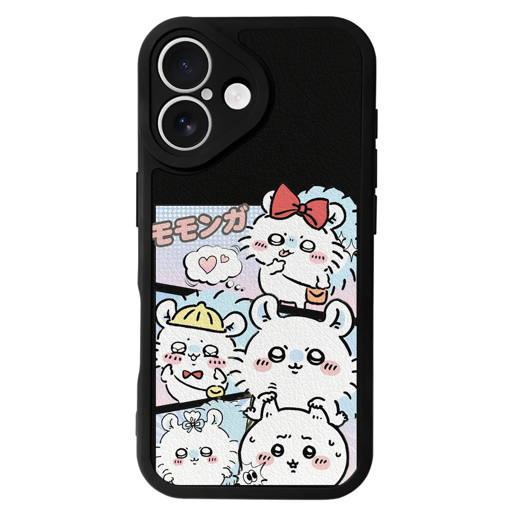 ちい が わ グッズ モモンガ - IPhone 16シリーズ対応 ・ シリコンスマホケース ・ レザー調 ・ 高精度フィット ・ 耐衝撃 ・ ワイヤレス充電対応 ・ 精密カット